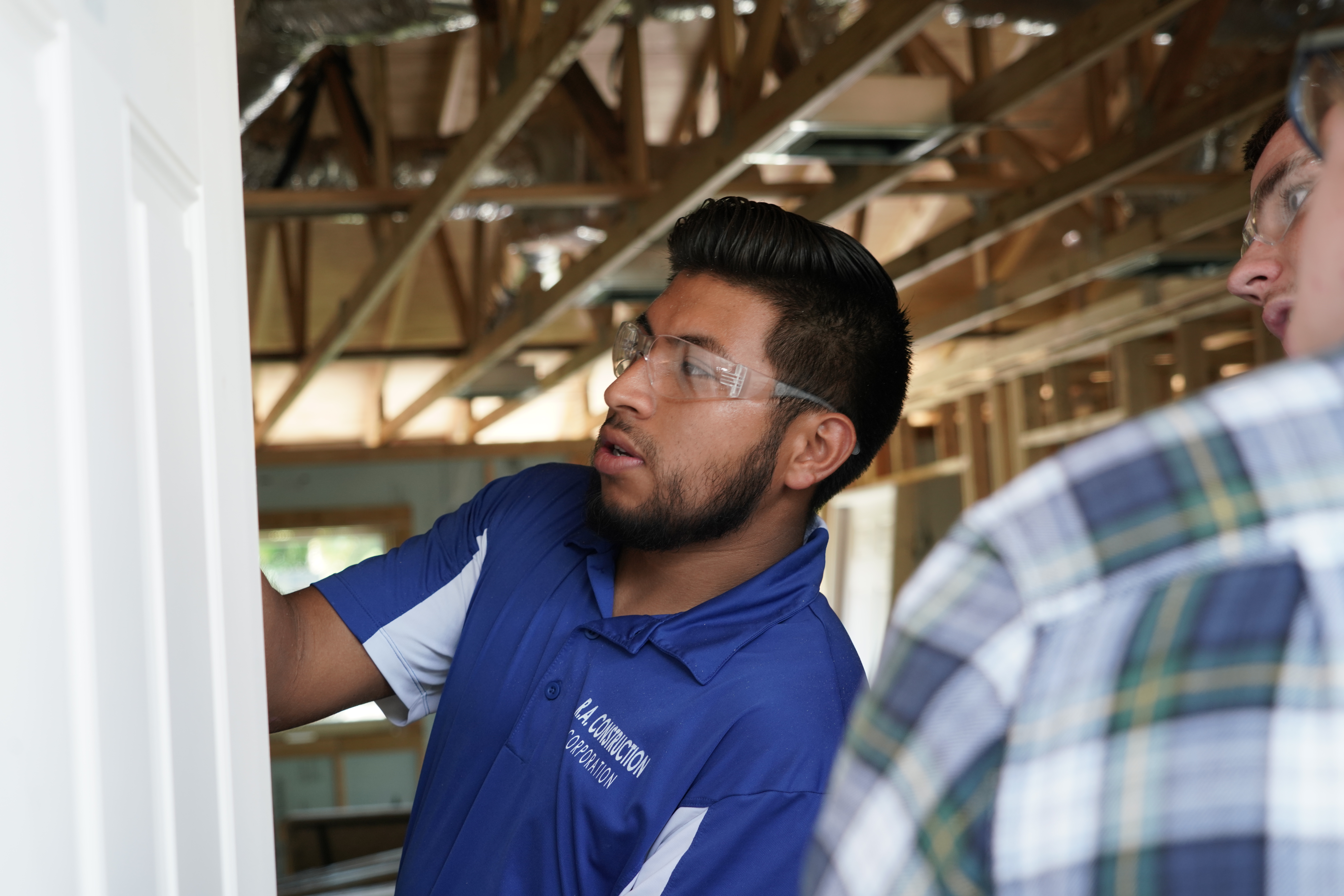 Students learn about homebuilding at a TCBA bootcamp
